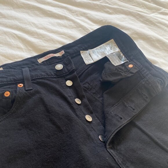 Levi's Ribcage Straight Black Jeans – Size 29 - Picture 3 of 3